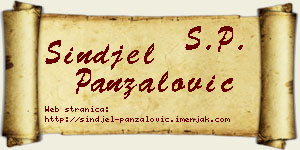 Sinđel Panzalović vizit kartica